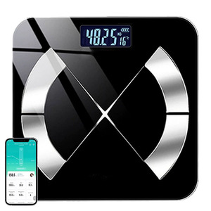 ओम स्मार्ट बॉडी फैट स्केल डिजिटल वेट स्केल एलसीडी डिस्प्ले 180 किलोग्राम/360lb वायरलेस इलेक्ट्रॉनिक डिजिटल स्केल स्वास्थ्य विश्लेषक ऐप - Product Image 1