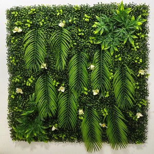 Panel de Pared de Césped Verde Artificial Decorativo con Plantas Artificiales y Paneles Solares - Product Image 3