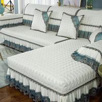 Nouveauté Housse de Canapé Universelle pour Salon 1/2/3/4 Places Design Moderne Tissu Antidérapant Coton avec Spandex Quatre Saisons