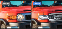 WOFIT Auto-Teile Plug&Play Auto-Zubehör LED Modifizierte Scheinwerfer für FJ Land Cruiser Passend für 2007-2017