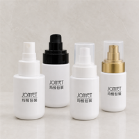 En stock – Flacon pompe blanc en PET de 50 ml pour essence, lotion, parfum, soins de la peau – Emballage cosmétique pour marque de beauté à marque privée