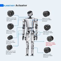 Actionneurs robotiques ZBDynamiX avec moteurs CC sans balais et double encodeur pour exosquelette de robot humanoïde de service IA pour la marche