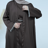 Vente en gros de robes de nuit musulmanes tendance 2024, dernière collection, Dubaï, avec ensembles pour femmes pour l'Aïd, robes longues