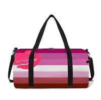 Sac de sport personnalisé arc-en-ciel de la fierté lesbienne pour femme homme voyage sport sac de sport avec impression personnalisée sac de voyage