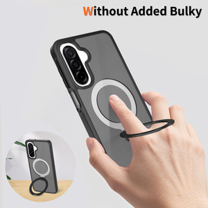 เคสโทรศัพท์มือถือแบบแข็ง PC ผสม TPU นิ่ม รองรับการชาร์จไร้สาย ออกแบบสำหรับ Samsung A17 A16 A26 พร้อมขาตั้งแม่เหล็ก ป้องกันแรงกระแทก - Product Image 6