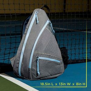 Housse de transport pour raquette de pickleball en polyester, grande capacité, tendance - Product Image 3