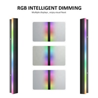 Applique murale LED RGB étanche IP65 pour extérieur, éclairage intelligent pour maison, bureau, bar, ambiance lumineuse linéaire longue en fer