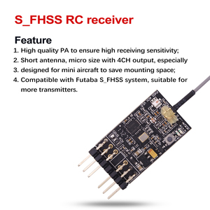 Système aérien original RFS04S 8.4V S-FHSS 2.4G à antenne unique 4G Mini RC pour accessoires d'avions à voilure fixe - Product Image 5