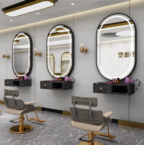 Barbershop Mirror <b>Desk</b> Hair Salon Special Wall Mounted Hair Mirror <b>Simple</b> European Style Hair Cutting Mirror - Product Image 4
