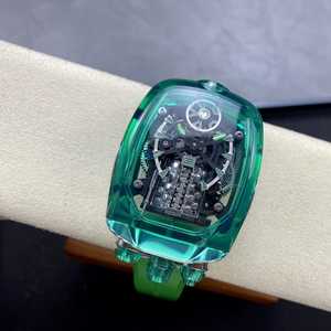 Montre de luxe de haute qualité <span class=keywords><strong>CITIZEN</strong></span> à mouvement automatique Bugatti Tourbillon pour homme, boîtier en acier inoxydable, verre saphir, acier inoxydable - Product Image 6