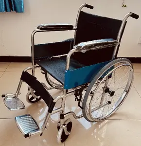 China Best seller Cheapest Steel Wheelchair Used Hospital Manual Folding 809 Wheelchairs for the elderly