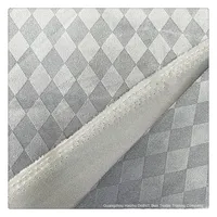 Jersey Diamond Jacquard Velvet Tissu 100% Polyester pour Filles Lisse Confortable Tricoté Technique pour Vêtements Sacs Auvents