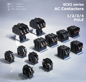 Contactor magnético de propósito definido para HVAC y aire acondicionado, 1, 2, 3 polos, 25, 30, 40, 50, 60 amperios, 24V, 120V, 208V, 240V - Product Image 3