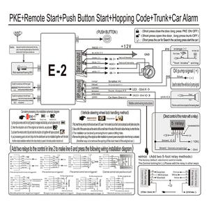Hướng Dẫn Sử Dụng Dễ Dàng Một Chiều Báo Động Xe Khởi Động Từ Xa Cho Xe Tự Động PKE Keyless Entry Engine Điều Khiển Từ Xa - Product Image 6