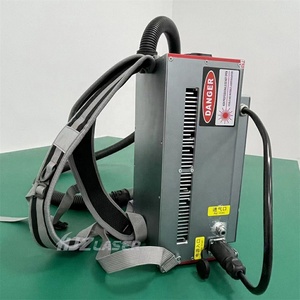 HJZ 12.5KG Mini zaino portatile 100w Pulse MOPA Fiber <span class=keywords><strong>Laser</strong></span> Cleaner ruggine Painting rimuovere la macchina per la pulizia con batteria al litio - Product Image 5
