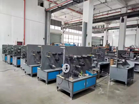 Machine d'impression rotative entièrement automatique 4 + 1 couleurs 60 m/Min pour sangle de ceinture, étiquette en tissu étroit
