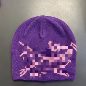 Colección de otoño e invierno 2025, gorro de lana en stock, gorro de punto versátil con estampado Digital de pájaro cálido para el hogar - Product Image 3