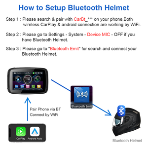 5 pollici Touch moto navigatore speciale all'aperto IPX7 impermeabile esterno CarPlay Wireless Apple CarPlay Android Auto - Product Image 6