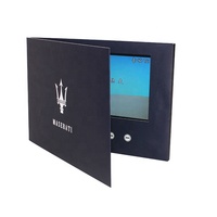 Carte de visite vidéo LCD promotionnelle, carte de vœux, livre vidéo de mariage, carte postale vidéo avec écran LCD 7 pouces, brochure vidéo