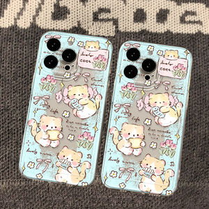 <span class=keywords><strong>Tulipe</strong></span> Fleur <span class=keywords><strong>Manger</strong></span> Chat Impression Antichoc Espace TPU Housse de Téléphone Portable pour Iphone 8 X Xr Xs 11 12 13 14 15 16 17 Pro Max - Product Image 3