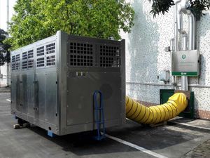 Kingfit Refroidisseur de stockage de céréales portable écologique avec refroidissement et chauffage par compresseur, ventilation, contrôle PLC, haute productivité - Product Image 2