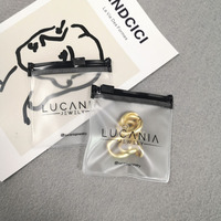 Bolsa de Plástico Transparente de PVC Personalizada con Cierre Hermético para Joyería, Bolsa de Plástico con Cierre Deslizante para Joyería