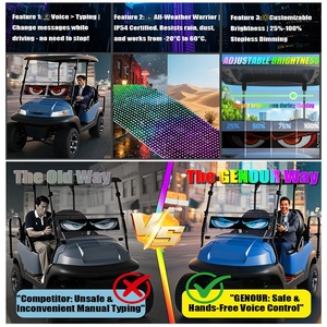 Thông minh lập trình mắt quỷ tinh thể linh hoạt bảng điều chỉnh ánh sáng phòng ngủ ứng dụng điều khiển từ xa LED ma trận Màn hình hiển thị tin nhắn ánh sáng - Product Image 4