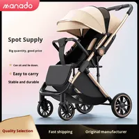 Poussette légère pliable pour nouveau-né, à vue haute, bidirectionnelle, nouveau modèle, pour bébé, peut s'asseoir et se coucher