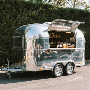 Nuevo Estilo de Carrito de Comida Móvil para Cerveza, Vino, Café, Bebidas, Aperitivos, Remolque de Concesiones - Product Image 6