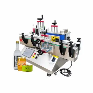 Fruit round bottle red wine labeling machine automatic labeling machine