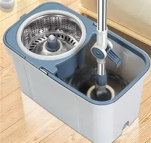 New Arrival Detachable Washing Spinner Easy Cleaning Telescopic Wet Dry Floor Magic 360 Rotating Mop Bucket Set