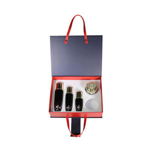 High End Cosmetic Gift <b>Box</b> Set Serum Moisturizer Packaging Paper <b>Box</b> <b>Book</b> Shape Gold Stamped Flip Top Paperboard <b>Box</b> - Product Image 2