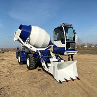 Camión Mezclador de Concreto Autocargable de 2.5m³ con Motor Diésel, Caja de Cambios y Bomba Hidráulica para Construcción
