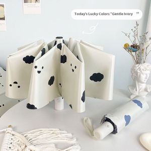 Paraguas Automático con Protección UV para Mujer, Diseño de Corazón, Estilo Femenino, Ideal para Viajes y Días Lluviosos/Solados - Product Image 3