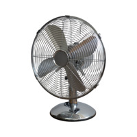 12 pouces 4 lames ventilateur de table électrique métal Vintage rétro à faible bruit Style sol Antique 3 vitesses petit ventilateur de bureau