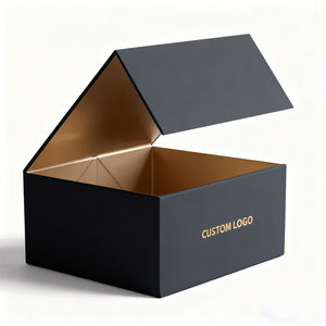 KM カスタム ラグジュアリー 折りたたみ式 マグネット ギフトボックス – 衣類・靴用 磁石付き 硬質厚紙製 紙製パッケージングボックス - Product Image 1