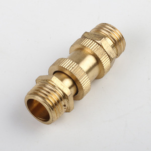 Robinet à bille en cuivre 1/2 pouce à double filetage externe pour gaz, température normale, pression de service 650 PSI - Product Image 1