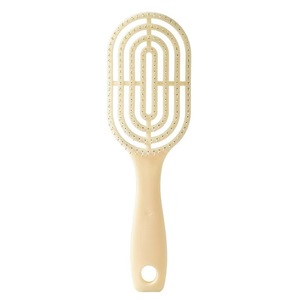 Ensemble de brosses à cheveux jaunes crémeux, peigne de massage en plastique de 20cm pour femmes et enfants, usage domestique - Product Image 5