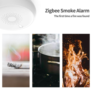 Détecteur de fumée photoélectrique Tuya Zigbee en gros pour la sécurité domestique intelligente, multi-protocoles - Product Image 2