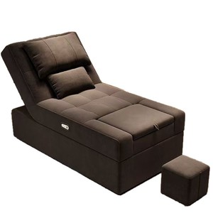 Fauteuil de massage électrique inclinable pour pédicure, bain de pieds, soin des oreilles, spa thaïlandais, <span class=keywords><strong>salon</strong></span>, avec cadre en bois et canapé - Product Image 5