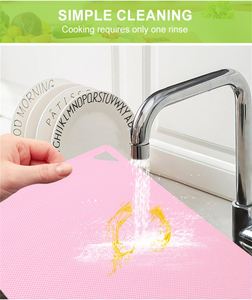 Flexible Plastic Cutting <b>Board</b> <b>Mats</b> Non-Slip Design Easy to Clean and Dishwasher Safe Colored PP <b>Mat</b> - Product Image 5