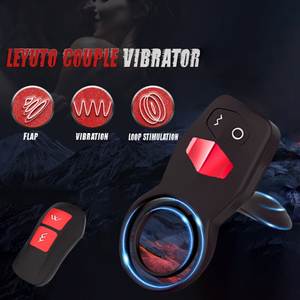 <span class=keywords><strong>2</strong></span> in 1 Fernbedienung Klitoris stimulation Verzögerung Ejakulation <span class=keywords><strong>Penis</strong></span> ring Männliches Sexspielzeug G-Punkt Elektrischer vibrierender Cockring Für Männer - Product Image 2