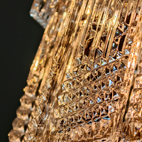 Lustre en cristal à plusieurs niveaux pour salle à manger, îlot de cuisine, décoration intérieure