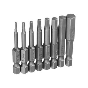 مفك مغناطيسي من الفولاذ المقاوم للصدأ <span class=keywords><strong>S2</strong></span> مقاس 50 مللي يتميز بحجم 1/4 بوصة وإدراج ذراع سداسي ومفك براغي سداسي - Product Image 6