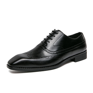 Nouvelles Chaussures en Cuir Décontractées et Habillées pour Hommes, Style Rétro à Bout Plat, Collection Été 2026 - Product Image 4