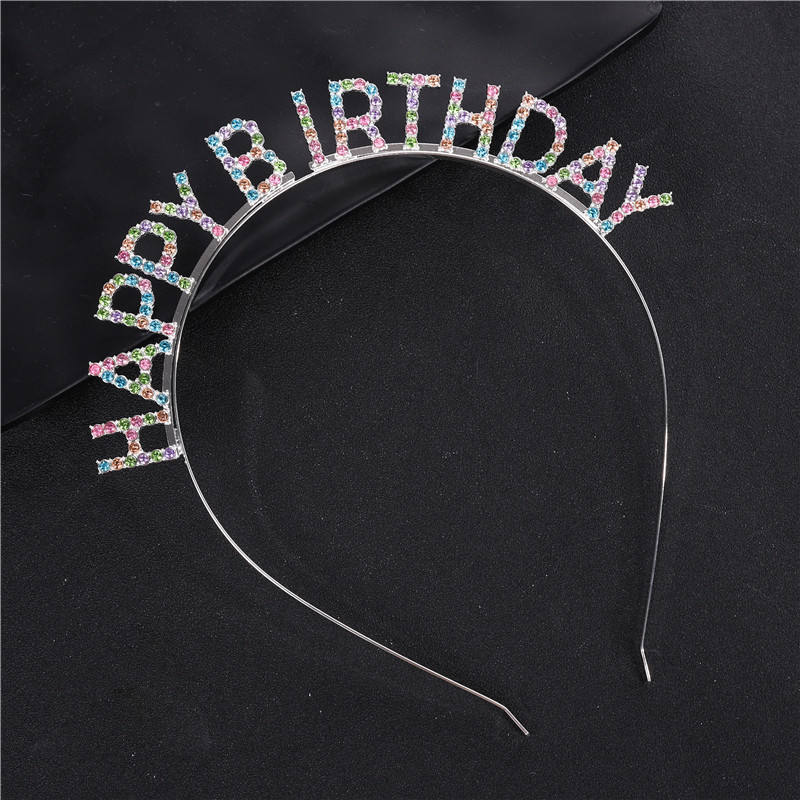 Happy birthday silver mixed color