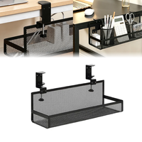 Organisateur de câbles professionnel DaS en maille métallique à clipser sous le bureau, sans perçage, pour bureau et bureau de jeu