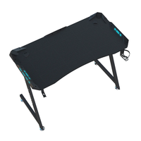 Wqantum Gaming Table Z-Shaped Gaming PC Desk with Carbon Fiber Desktop Computer Game Desk Table for Gamer