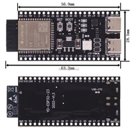 ESP32 / ESP32-S3 WiFi+Bluetooth Internet of Things Dual Type-C Development Board Core Board ESP32-S3-DevKit C N16R8 untuk Arduino