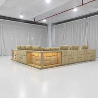 Top vente hall d'entrée moderne nordique Dubaï grand salon modulaire monoplace en cuir hôtel canapé meubles